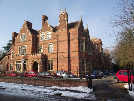 The front of Ridley College, Cambridge University