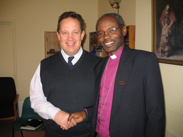 Bishop Mwita with Canon Andy Lines, CEO & Mission Director, Crosslinks UK.
